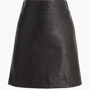 J.Crew - Faux leather black mini skirt NWT. Size size 2. $25 OBO
